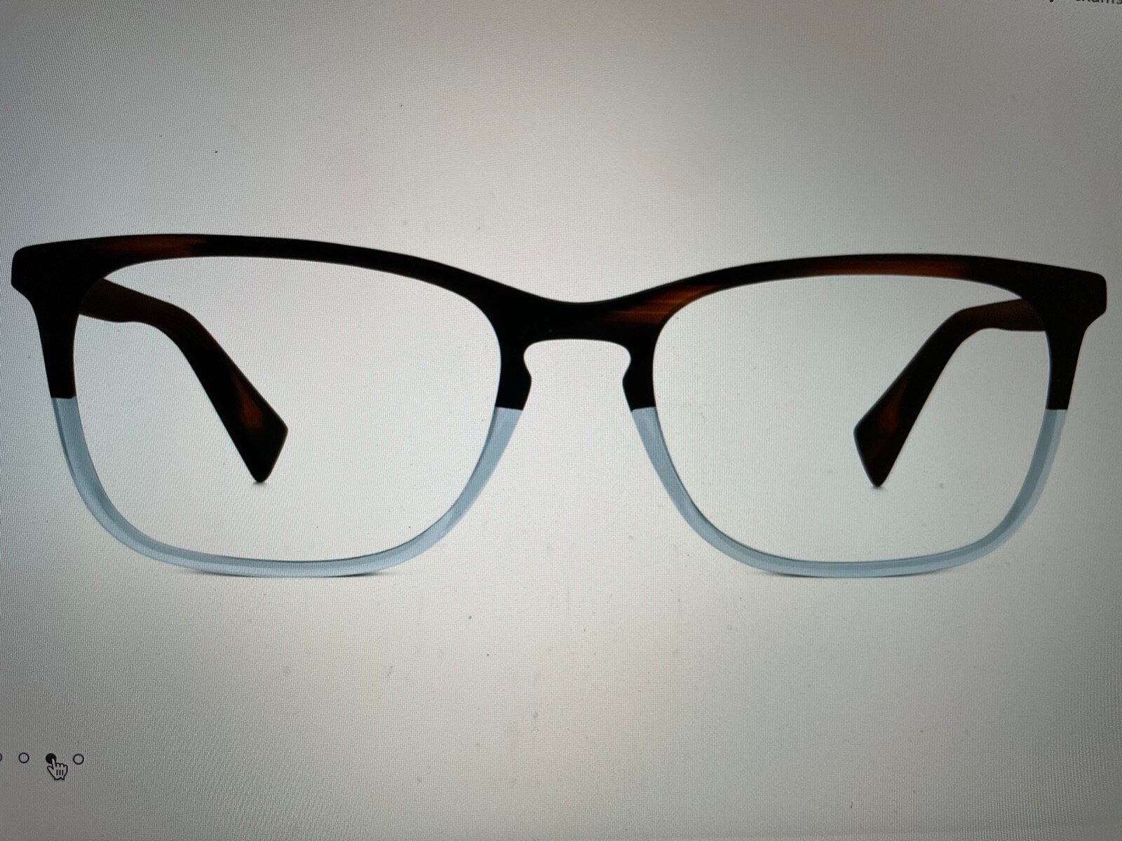 Warby Parker blue light glasses - Welty Eastern Bluebird Fade (medium