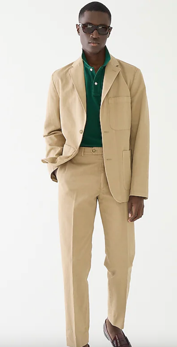 J.Crew Mens $178 Garment Dyed Cotton Linen Suit Jacket khaki J.Crew Mens $178 Garment Dyed Cotton Linen Suit Jacket khaki