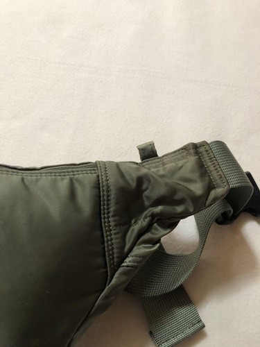 Yoshida PORTER Tanker Waist Bag L Sage GREEN Khaki Body Bag Waist Pouch Japan - Picture 6 of 11