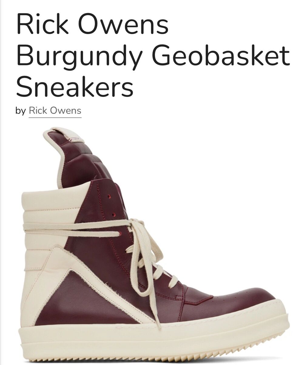 rick owens geobasket 43 | eBay rick owens geobasket 43 | eBay