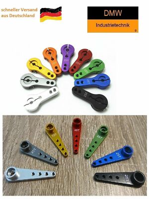 Servoarm Servohorn 25 Zähne 25T CNC Aluminium Auswahl Farben ALU RC Robbe Futaba