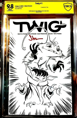 Twig #1 - CBCS SS 9.8 - Signed And Sketched  front and back cover By Kyle Strahm