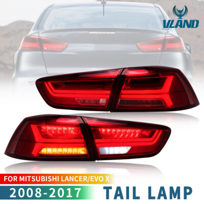 Rot*Rauch Voll-LED-Rückleuchten für 08-21 Mitsubishi Lancer & EVO X m/Sequential