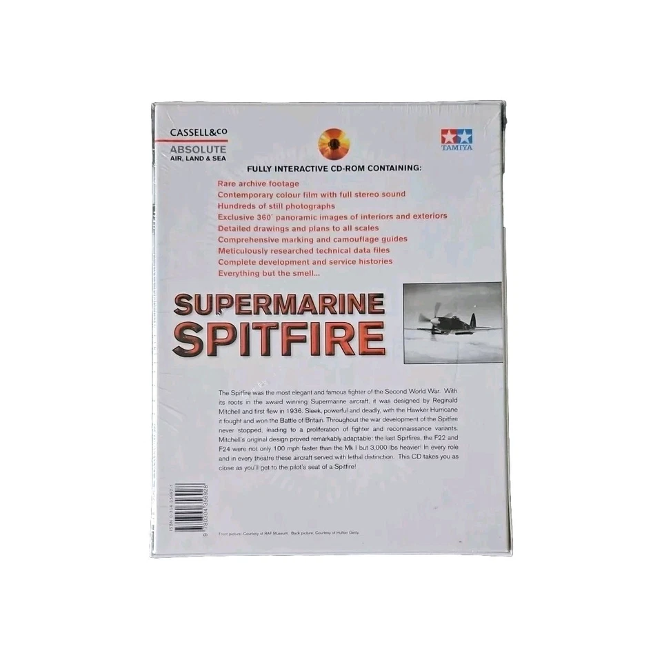 90's Supermarine Spitfire Interactive CD-ROM w/ Archive Footage NEW VTG - Image 2 of 2
