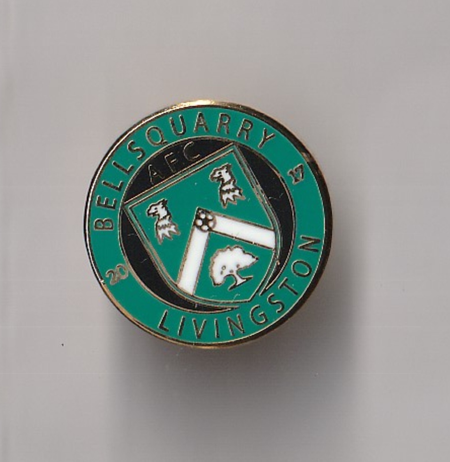 Bellsquarry Livingston (Scottish NonLeague) lapel badge butterfly