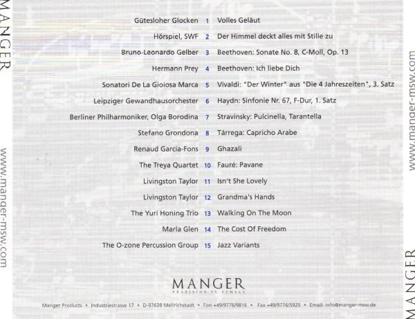 MANGER AUDIO CD Musik Von Einem Anderen Stern CD SAMPLER 2001 AUDIOPHILE - Bild 2 von 4