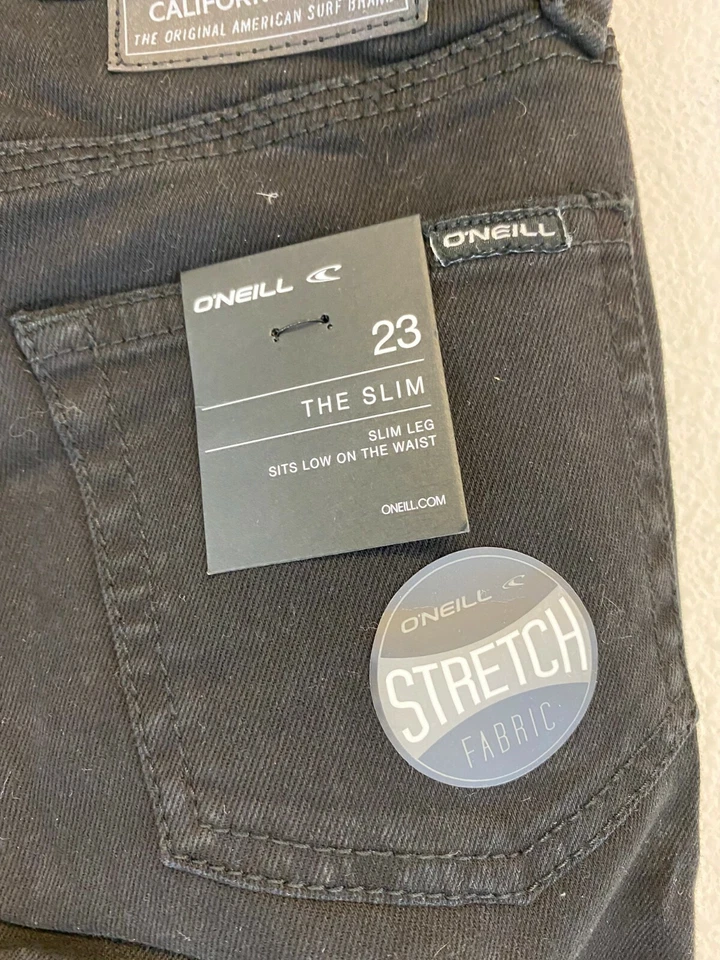 Брюки O'Neill The Slim Twill для мальчиков черные размер 23 - - Изображение 3 из 4