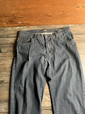 Brax Feel Good Cadiz Pants Mens  3.0 Straight Leg Mid Rise Blue Good Condition
