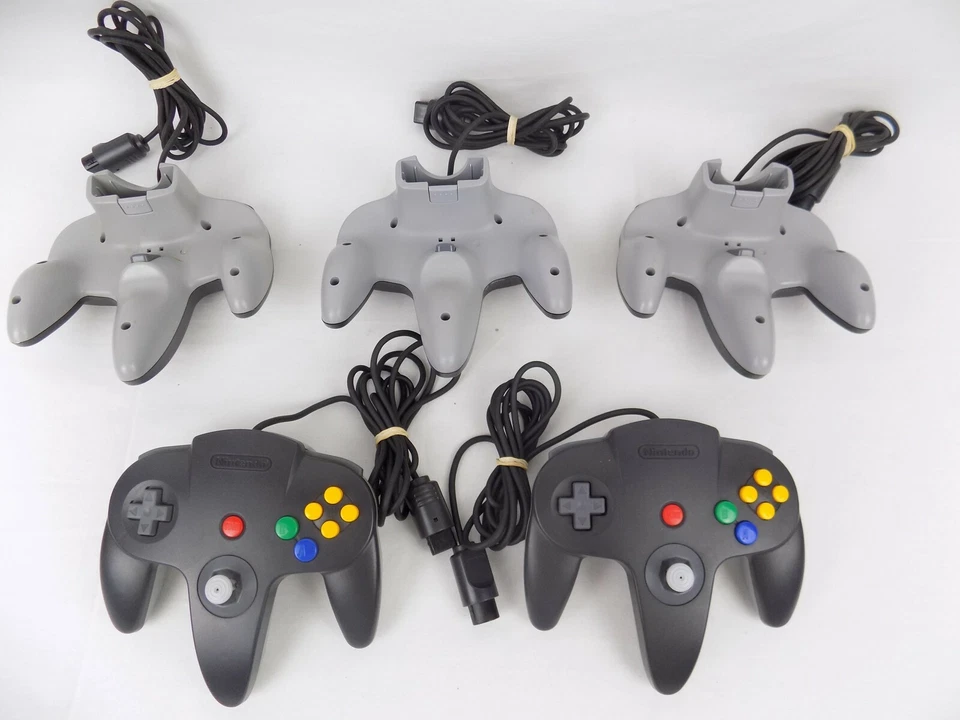 Genuine Original Nintendo Black/Grey 64 N64 Controller 9/10 Joystick - TESTED! - Image 2 of 3