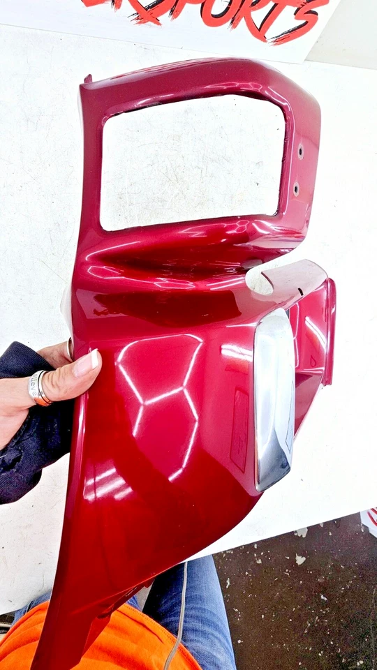 1993 HONDA GOLDWING GL1500 Right Side Lower Fog Light Fairing Cowl Panel Red - Image 2 of 4