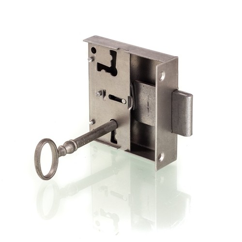 Kastenschloss - HxB 62x63 - Dornmaß 40 mm, für Möbel Schublade Schrank - Bild 8 von 8