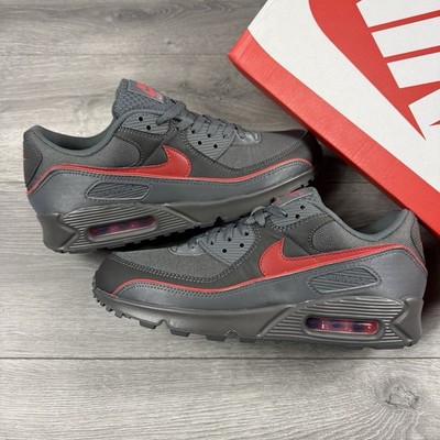 Nike Air Max 90 Premium ''Iron Grey / University Red'' - Größe UK 7,5 / EU 41