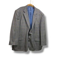 Size 3XL 54/56R Oak Hill Mens Blue Check Sport Coat Soft