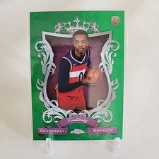 2023-24 Topps Chrome Roundball Royalty Green Refractor #RR-22 Bilal Coulibaly RC
