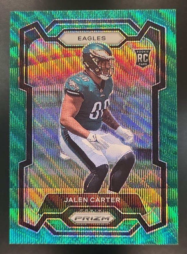 Jalen Carter Panini Prizm #381 Green Wave