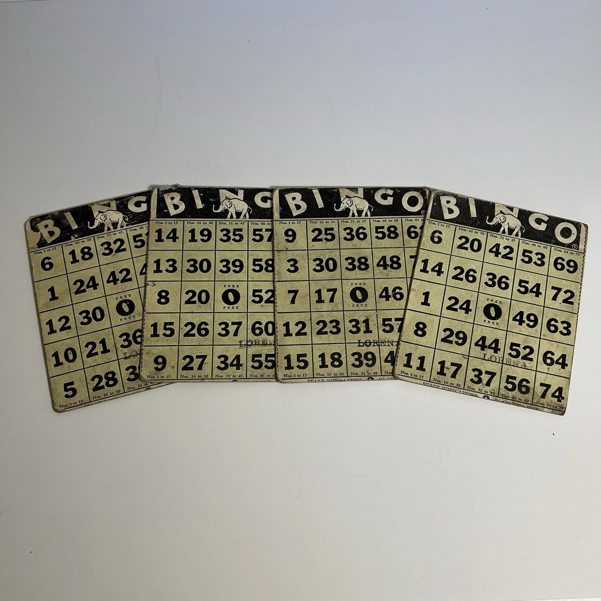 Bingo 1940 Year Vintage Manufacture Board & Traditional Games for