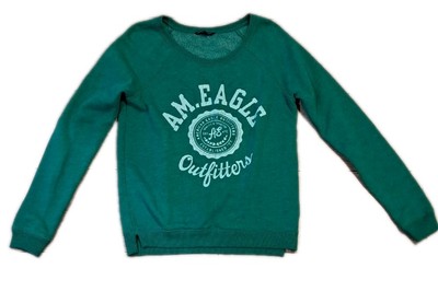American Eagle Outfitters Sweatshirt Girls Green Small 