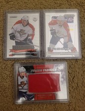 Florida Panthers - UD Barkov Jumbo Fabrics Panini Huberdeau Rookies Hockey Cards