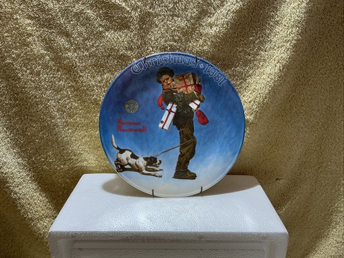 Piatto da collezione Norman Rockwell Knowles tema vacanze - Foto 2 di 13