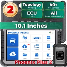 🔥TOPDON Phoenix Plus2 Bidirectional OBD2 Car Diagnostic Scanner Tool €CU Coding