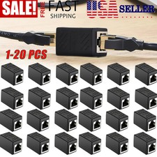 LOT OF RJ45 Coupler Cat7 Cat6 Cat5e Ethernet LAN Network Cable Extender Adapter