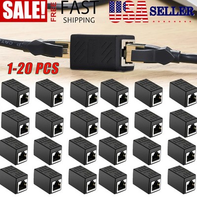 LOT OF RJ45  Coupler Cat7 Cat6 Cat5e Ethernet LAN Network Cable Extender Adapter