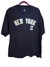 NEW YORK YANKEES DEREK JETER 2 BASEBALL PLAYER T-SHIRT XL CSA