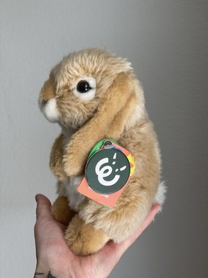 Living Nature Lop Eared Rabbit Plush Brown Bunny realistic cute Stuffed Animal
