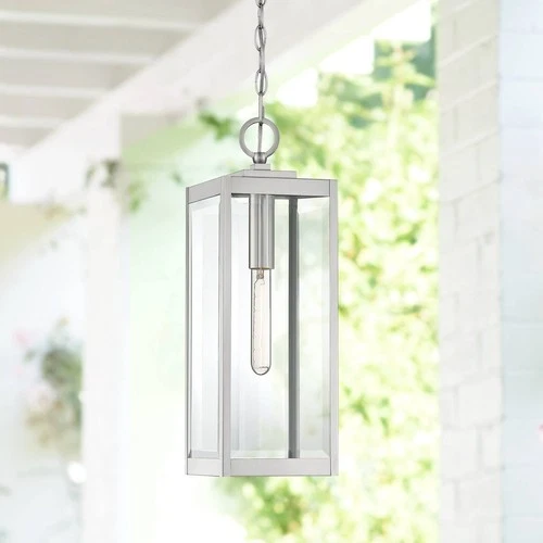 Quoizel Westover 20 3/4" High Silver Outdoor Hanging Light - Picture 1 of 5