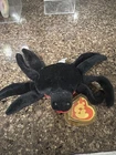 Ty Beanie Baby Web Spider Style 4041 Black Halloween Plush w/ Tag Vintage