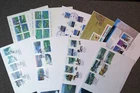 Canada 1980s-90s lot of 9 large size Canada Post FDC with s/s booklets etc