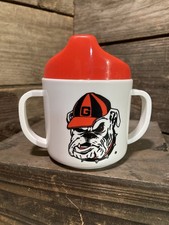 Georgia Bulldogs Baby Toddler Sippy Cup EUC