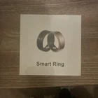 Silver Water-Resistant Smart Ring Activity Tracker for Finger