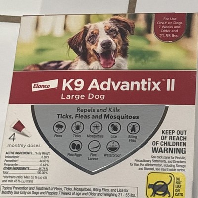 Bayer K9 Advantix II Spot-On Treatment for Dogs - 4 Pack