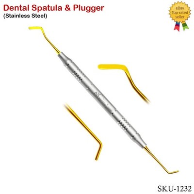 Dental Composite Filling Instruments Spatula & Plugger Titanium Gold Tips