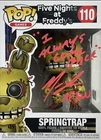 🔥Funko Pop! Games FNAF: Springtrap #110 Signed By Matthew Lillard W/COA!🔥