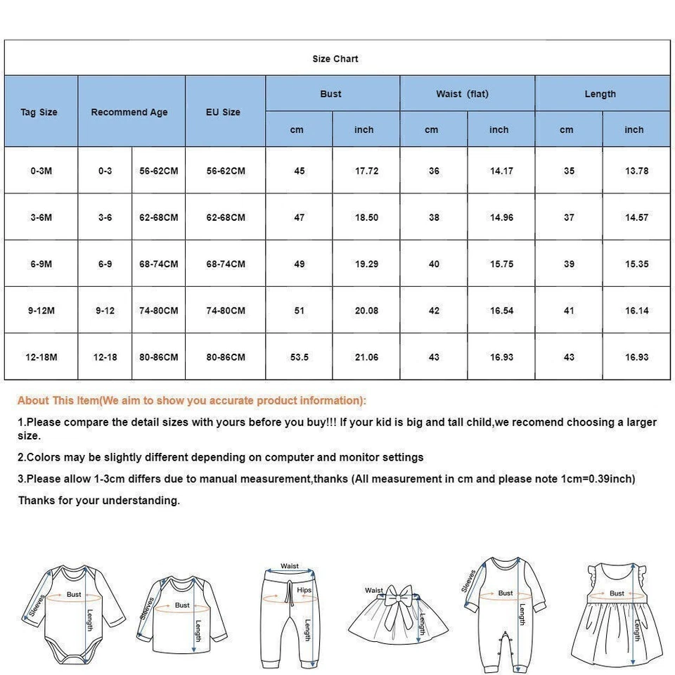 Newborn Baby Girl Lace Ruffle Bodysuit Romper Headband Clothes Floral Outfit Set - Image 2 of 4