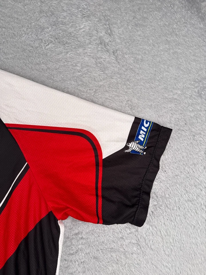 Jersey de ciclismo Louis Garneau adulto 2XL XXL negro rojo neumático de descuento 1/2 cremallera polietileno Foto 2 de 4