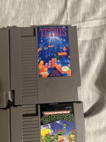 Original NES Game Cartridge Lot Of 6 Super Mario, Excitebike, Pro Am, Tetris