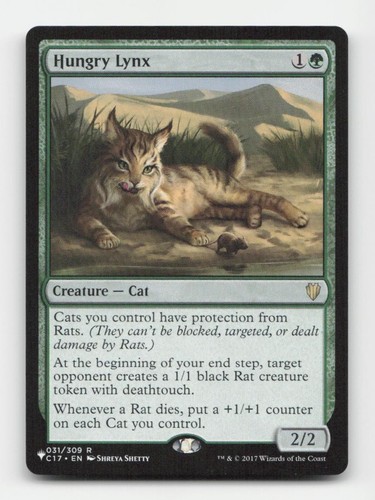 Hungry Lynx Commander 2017 #31 Magic the Gathering Rare
