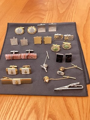 Lot Vintage De 30+ Boutons De Manchette - Sterling Silver, Marques Anson, Wells, Etc.