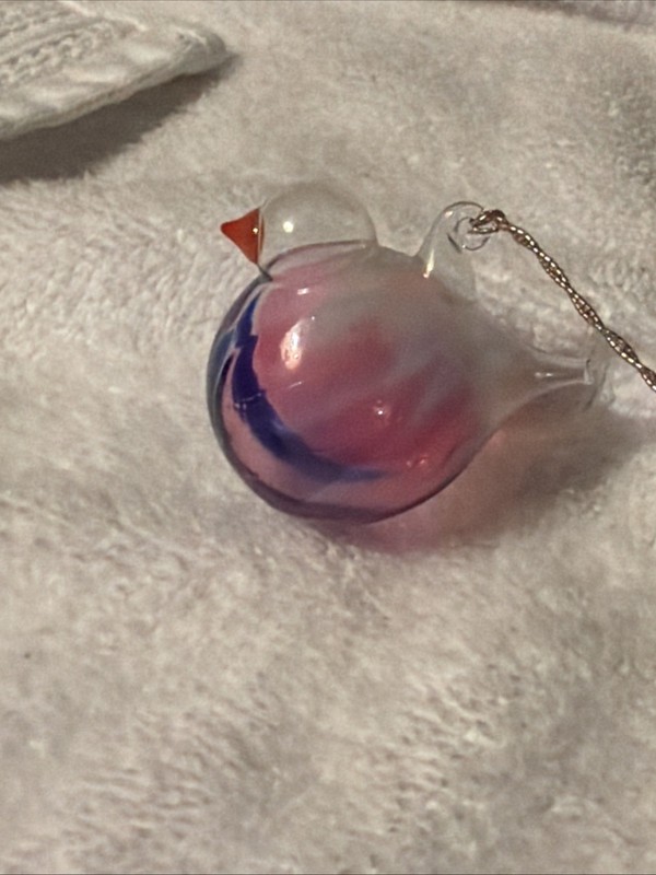 Vintage Christmas Ornament Glass Bird