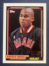 1992-93 Topps Harold Miner Rookie (RC) Miami Heat Basketball Card #278