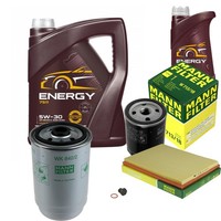 Mann Inspektionspaket 6L Mannol Energy 5W-30 FüR Opel Astra F CC 1.7 D
