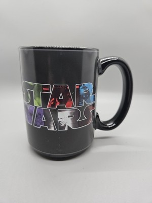 Preowned Zak! ''Star Wars'' mug black 4.75'' May the Force be With You round handle