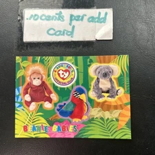 Ty Beanie Babies Baby Stickers Series 3 1999 Sweetheart Jabber EUCALYPTU Koala