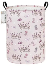 Storage Basket, Nursery Hamper Canvas Laundry Basket Foldable with Waterproof...