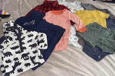 13 Pc Boys 12 M ALL Carter  s Lot Pants Outfits Bodysuits EUC Polar Bear Fleece