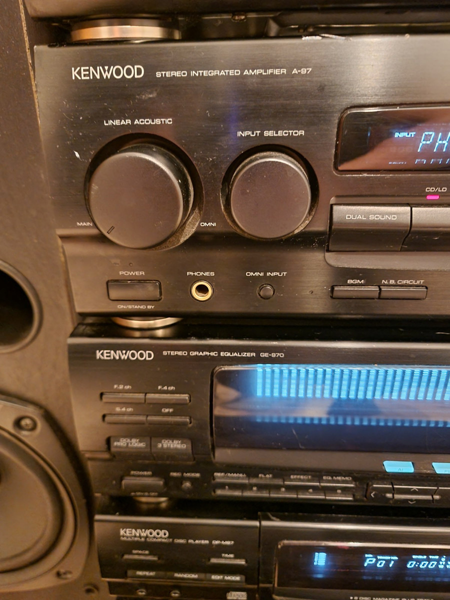 KENWOOD HiFi 6 Separate Pieces Stack System A-97 X-87 T-76L KENWOOD HiFi 6 Separate Pieces Stack System A-97 X-87 T-76L