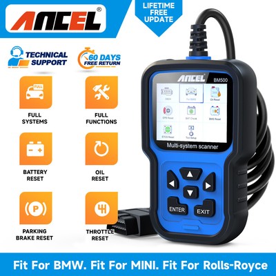 ANCEL BM500 Fit for BMW Car Diagnostic Tool All System OBD2 Scanner Code Reader